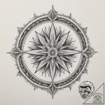 Tattoo sketch a single, glowing “north star”… – tattoo sketch (№1755517926_0, 18.08.2025 11:52) — tattoovalue.net