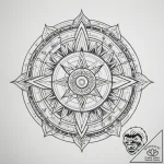 Tattoo sketch a zodiac glyph with a rough, ha… – tattoo sketch (№1755519316_0, 18.08.2025 12:15) — tattoovalue.net