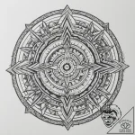 Tattoo sketch a “loading” circle with abstrac… – tattoo sketch (№1755520113_0, 18.08.2025 12:28) — tattoovalue.net