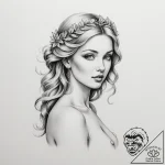 Aphrodite – tattoo sketch (№1755521107_0, 18.08.2025 12:45) — tattoovalue.net