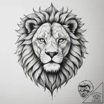 Tattoo sketch a majestic leo lion’s face, bro… – tattoo sketch (№1755521906_0, 18.08.2025 12:58) — tattoovalue.net