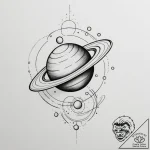 Tattoo sketch a delicate celestial object (e…. – tattoo sketch (№1755523311_0, 18.08.2025 13:21) — tattoovalue.net