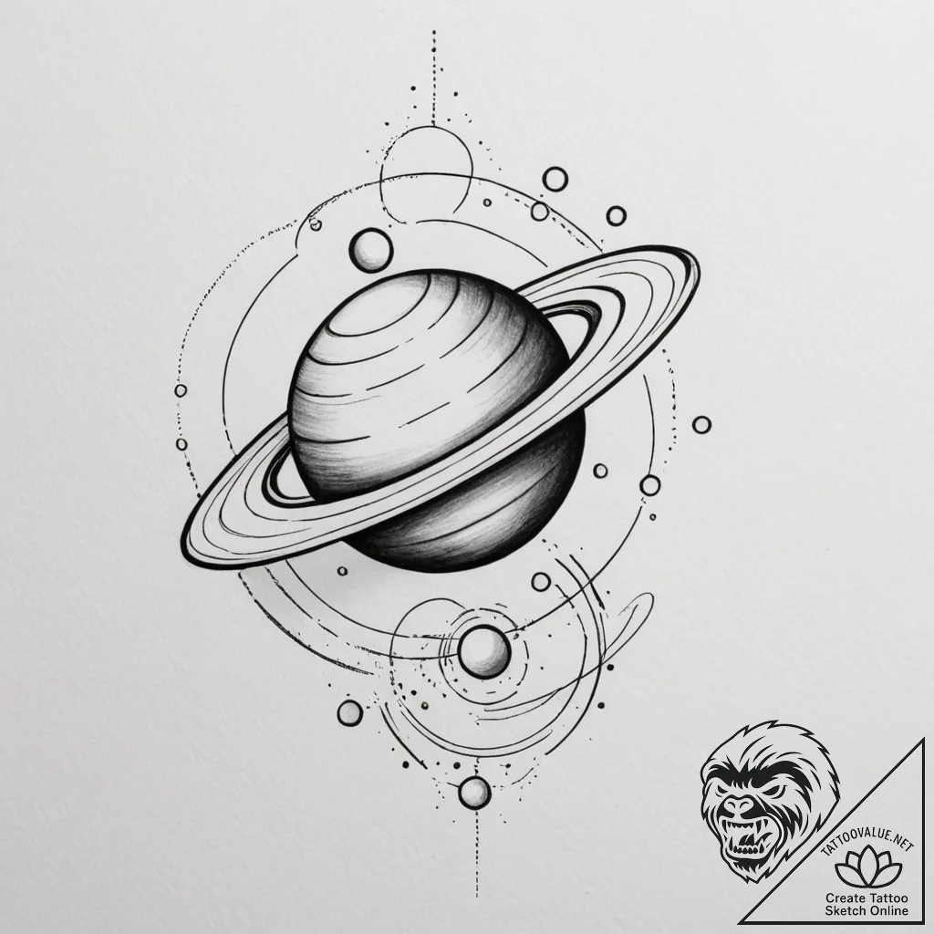 Tattoo sketch a delicate celestial object (e.... - tattoo sketch (№1755523311_0, 18.08.2025 13:21) — tattoovalue.net