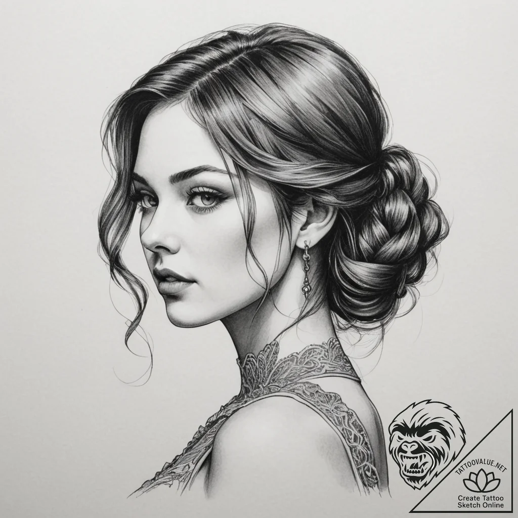 Tattoo design a delicate lace pattern creatin... - tattoo sketch (№1755539478_0, 18.08.2025 17:51) — tattoovalue.net