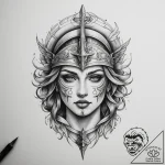р“сђсѓрїрїр° 12: historical warrior archetype… – tattoo sketch (№1755541063_0, 18.08.2025 18:17) — tattoovalue.net