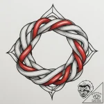 Tattoo sketch a strong, defensive knot or int… – tattoo sketch (№1755544637_0, 18.08.2025 19:17) — tattoovalue.net