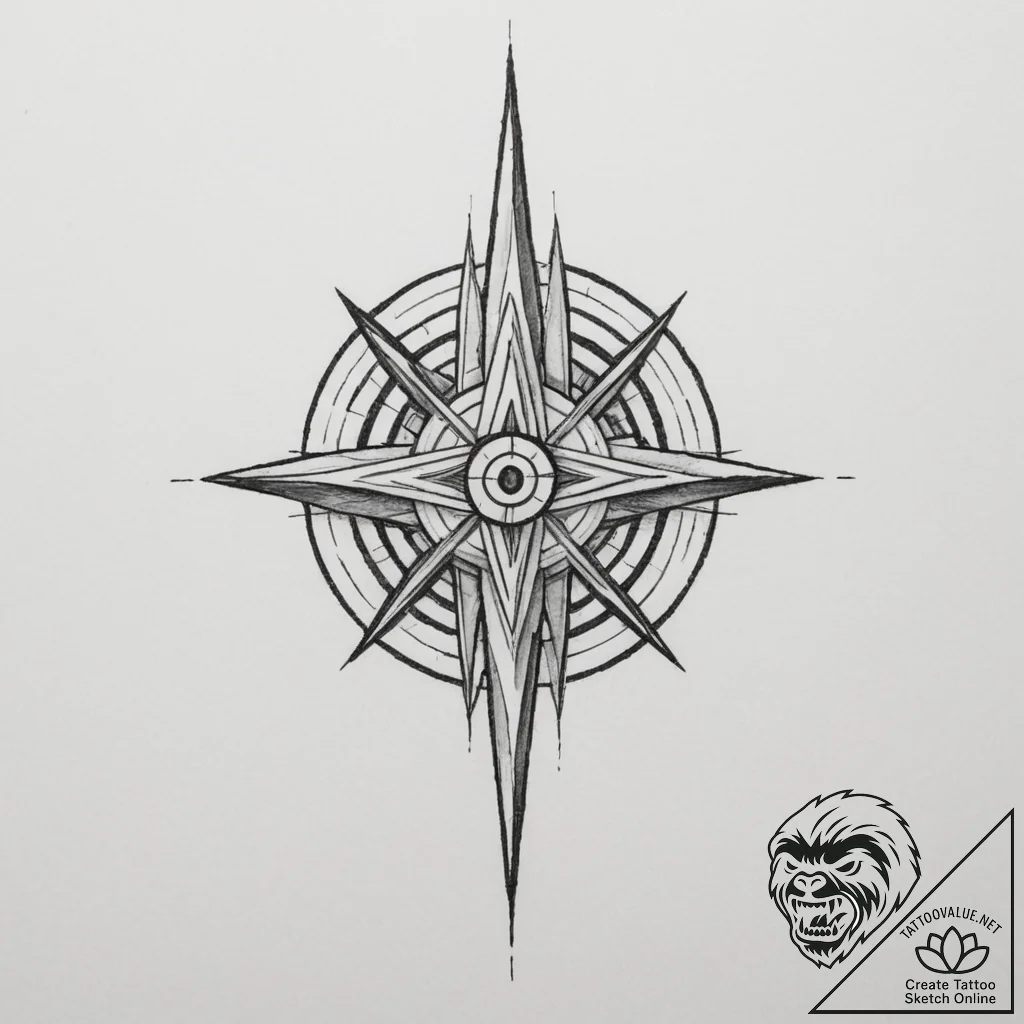 Tattoo design a single, powerful support beam... - tattoo sketch (№1755544835_0, 18.08.2025 19:20) — tattoovalue.net