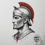 Roman legionary, tattoo flash sheet design, b… – tattoo sketch (№1755546024_0, 18.08.2025 19:40) — tattoovalue.net
