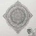 Circuit board pattern, tattoo sketch design,… – tattoo sketch (№1755546622_0, 18.08.2025 19:50) — tattoovalue.net