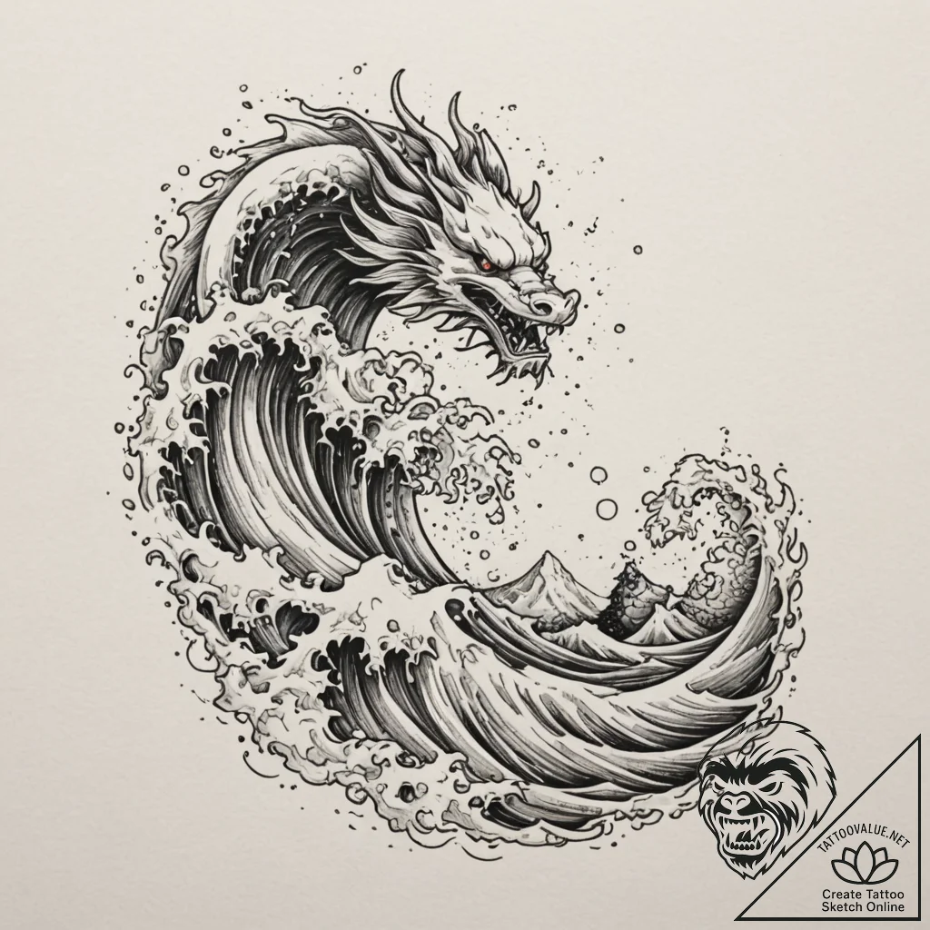 Tattoo design an abstract interpretation of a... - tattoo sketch (№1755547020_0, 18.08.2025 19:57) — tattoovalue.net