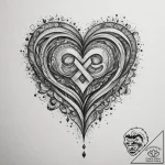 Tattoo design initials intertwined with a sma… – tattoo sketch (№1755548406_0, 18.08.2025 20:20) — tattoovalue.net