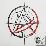 Anarchy, concept art for tattoo, minimalist t… – tattoo sketch (№1755548605_0, 18.08.2025 20:23) — tattoovalue.net
