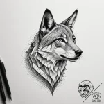 Tattoo sketch a fine line animal silhouette o… – tattoo sketch (№1755549001_0, 18.08.2025 20:30) — tattoovalue.net
