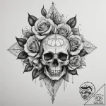 Tattoo sketch a dynamic burst of light from a… – tattoo sketch (№1755550389_0, 18.08.2025 20:53) — tattoovalue.net