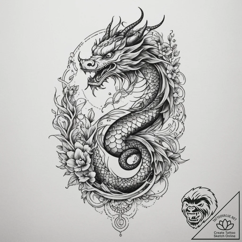 Tattoo sketch libra's scales, one side a geom... - tattoo sketch (№1755550587_0, 18.08.2025 20:56) — tattoovalue.net