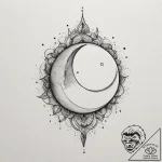 Tattoo sketch a subtle geometric moon phase s… – tattoo sketch (№1755551966_0, 18.08.2025 21:19) — tattoovalue.net