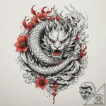 Tattoo sketch an abstract depiction of contro… – tattoo sketch (№1755552365_0, 18.08.2025 21:26) — tattoovalue.net