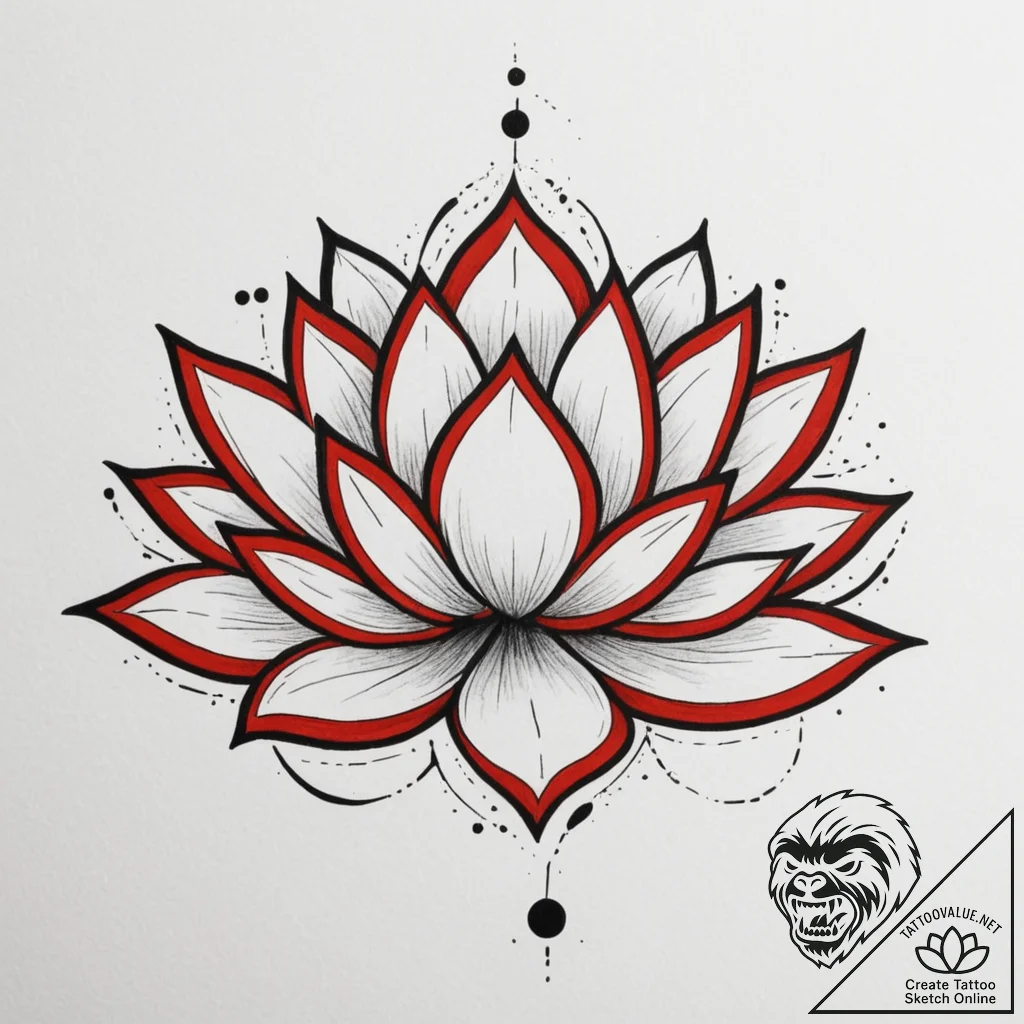 The unalome symbol (is there, but can be comb... - tattoo sketch (№1755553167_0, 18.08.2025 21:39) — tattoovalue.net