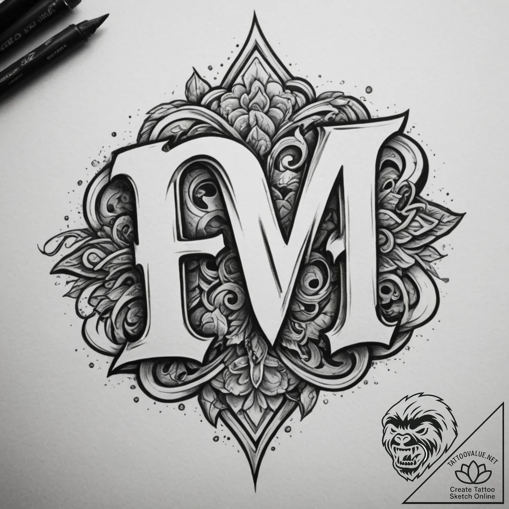 Tattoo sketch a stylized memorial stone with... - tattoo sketch (№1755553955_0, 18.08.2025 21:52) — tattoovalue.net