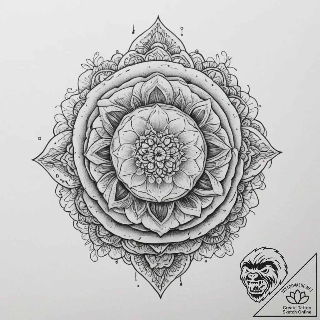 A close-up of a fresh loaf of bread being sli... - tattoo sketch (№1755554955_0, 18.08.2025 22:09) — tattoovalue.net