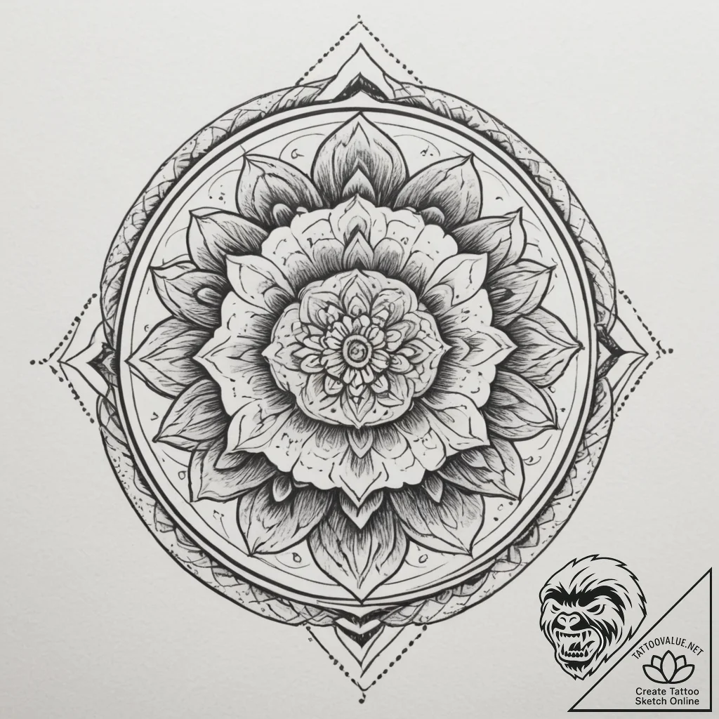 Bonsai, ink illustration for tattoo, muted co... - tattoo sketch (№1755555154_0, 18.08.2025 22:12) — tattoovalue.net
