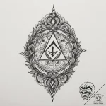 149. tattoo design: a minimalist “veda” rune,… – tattoo sketch (№1755555749_0, 18.08.2025 22:22) — tattoovalue.net