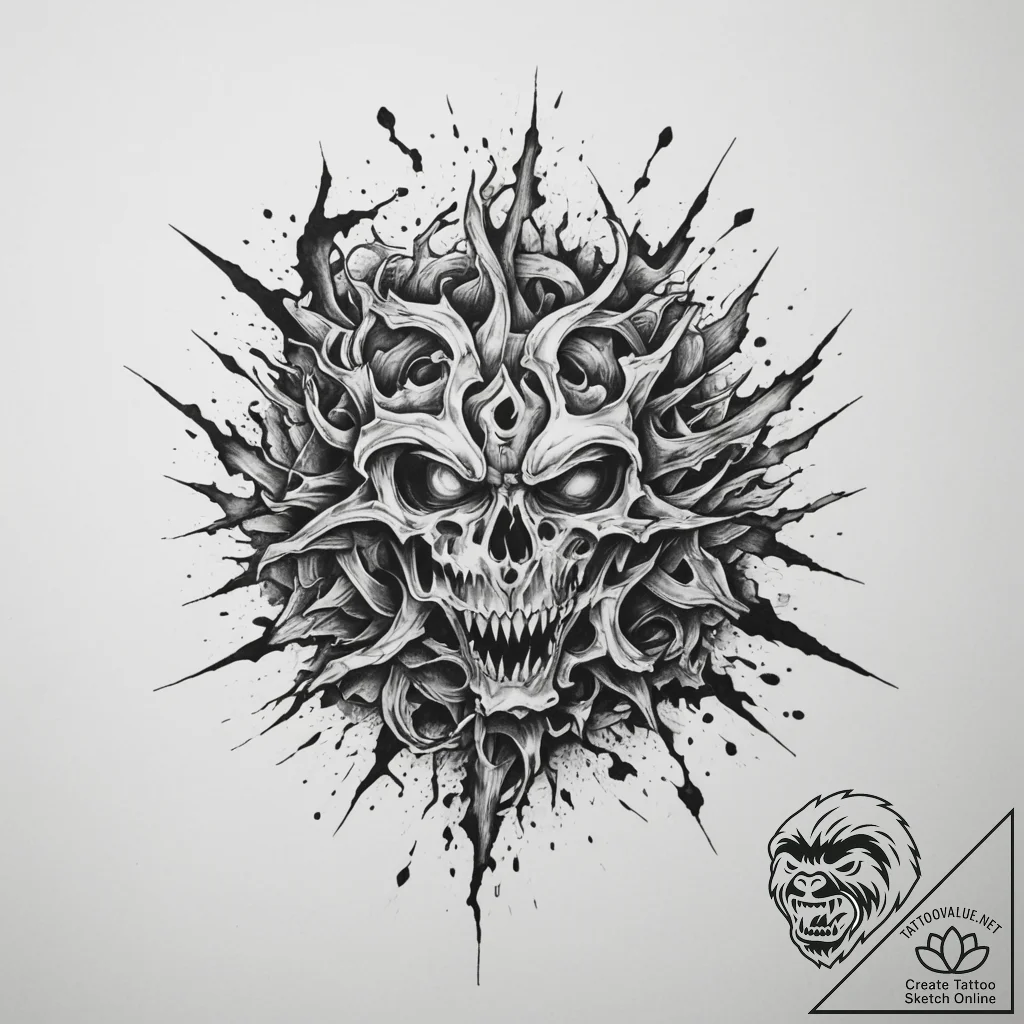 р сѓрѕр° р§рµсђрѕрѕр±рѕрі (darkness, chaos, s... - tattoo sketch (№1755556345_0, 18.08.2025 22:32) — tattoovalue.net