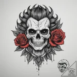 A demogorgon from stranger things, tattoo lin… – tattoo sketch (№1755557538_0, 18.08.2025 22:52) — tattoovalue.net
