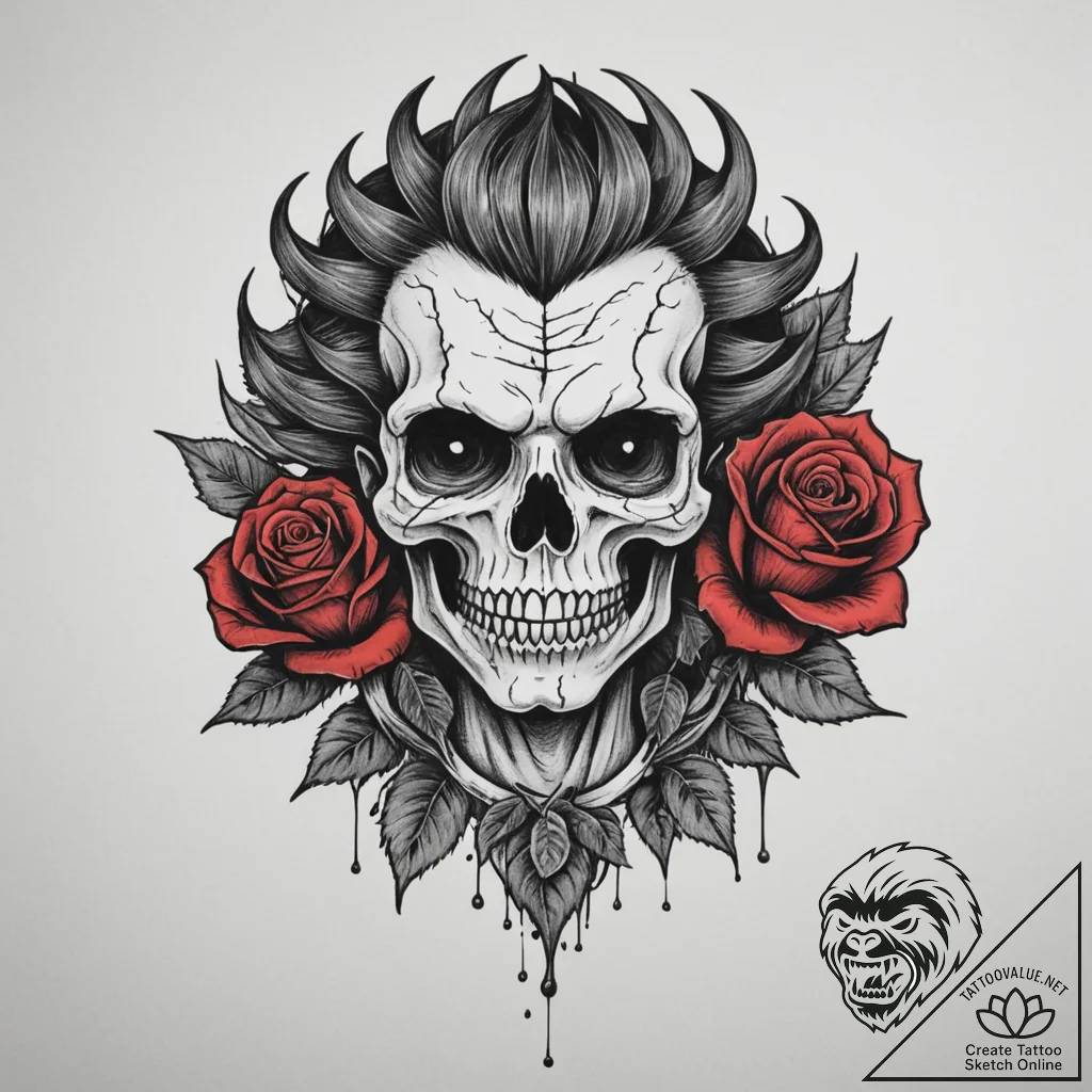 A demogorgon from stranger things, tattoo lin... - tattoo sketch (№1755557538_0, 18.08.2025 22:52) — tattoovalue.net