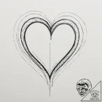 Tattoo design a geometric heart, composed of… – tattoo sketch (№1755560136_0, 18.08.2025 23:35) — tattoovalue.net