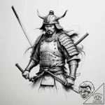 Samurai – tattoo sketch (№1755560341_0, 18.08.2025 23:39) — tattoovalue.net