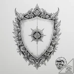 Tattoo design a personalized “shield” with sy… – tattoo sketch (№1755560738_0, 18.08.2025 23:45) — tattoovalue.net