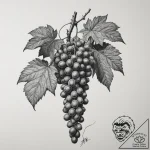 A vineyard in napa valley during the autumn h… – tattoo sketch (№1755562146_0, 19.08.2025 00:09) — tattoovalue.net