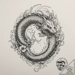Crescent moon, tattoo drawing outline, on a c… – tattoo sketch (№1755562953_0, 19.08.2025 00:22) — tattoovalue.net