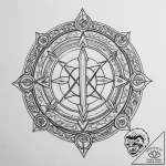 135. tattoo sketch: “klad” rune surrounded by… – tattoo sketch (№1755566567_0, 19.08.2025 01:22) — tattoovalue.net