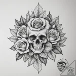 Leaf, tattoo flash sheet design, chicano tatt… – tattoo sketch (№1755566966_0, 19.08.2025 01:29) — tattoovalue.net