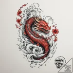 Tattoo design a water droplet creating a perf… – tattoo sketch (№1755568545_0, 19.08.2025 01:55) — tattoovalue.net