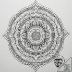 Monk, concept art for tattoo, soft whip shadi… – tattoo sketch (№1755568744_0, 19.08.2025 01:59) — tattoovalue.net