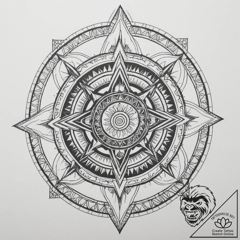 Tattoo design a cyberpunk street scene with a... - tattoo sketch (№1755568943_0, 19.08.2025 02:02) — tattoovalue.net