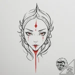 Tattoo sketch a character sheet with a single… – tattoo sketch (№1755571131_0, 19.08.2025 02:38) — tattoovalue.net