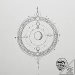 Tattoo sketch a subtle geometric moon phase s… – tattoo sketch (№1755572932_0, 19.08.2025 03:08) — tattoovalue.net
