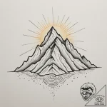 Tattoo sketch a geometric representation of a… – tattoo sketch (№1755573527_0, 19.08.2025 03:18) — tattoovalue.net