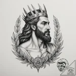George the victorious, concept art for tattoo… – tattoo sketch (№1755573927_0, 19.08.2025 03:25) — tattoovalue.net