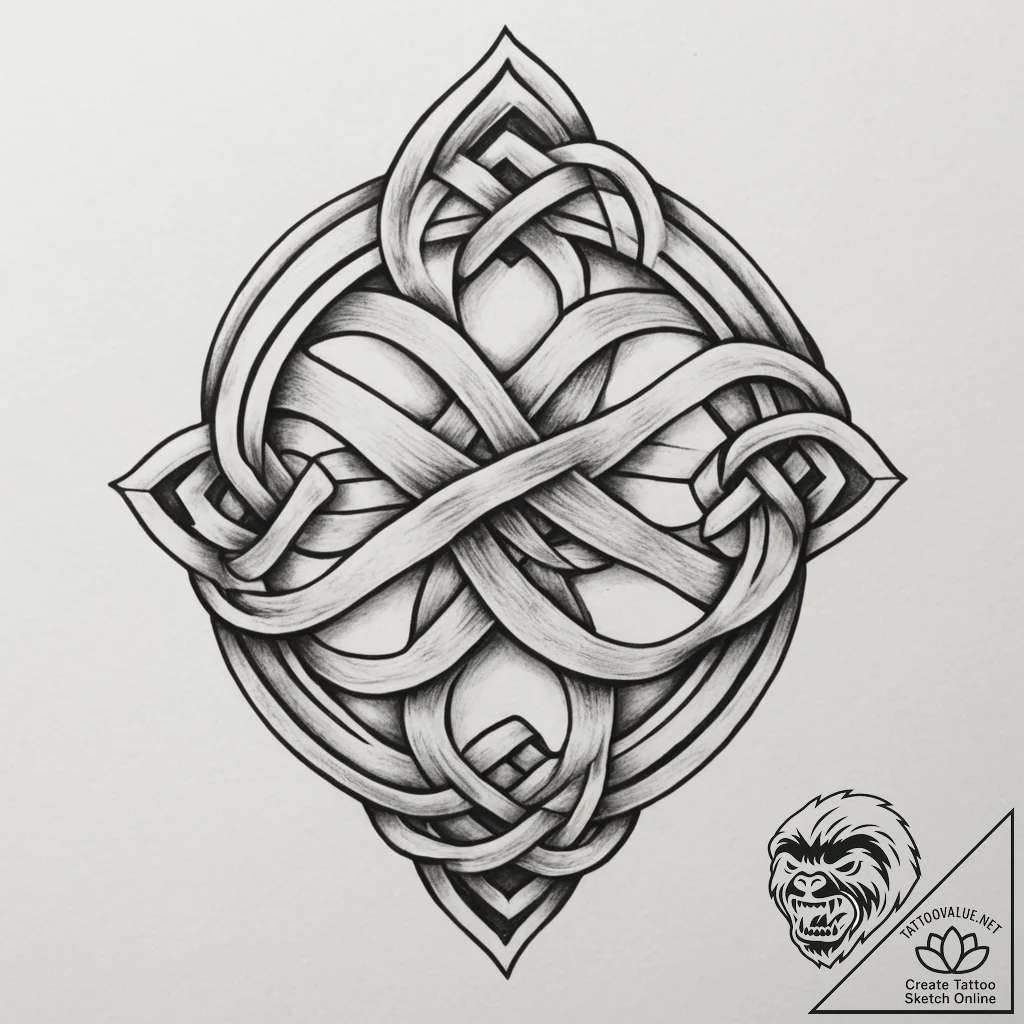 Tattoo design a classic 'moorish' or 'celtic'... - tattoo sketch (№1755574925_0, 19.08.2025 03:42) — tattoovalue.net