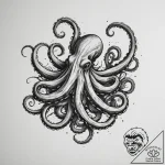 Tattoo sketch a strong, mythical sea creature… – tattoo sketch (№1755578893_0, 19.08.2025 04:48) — tattoovalue.net