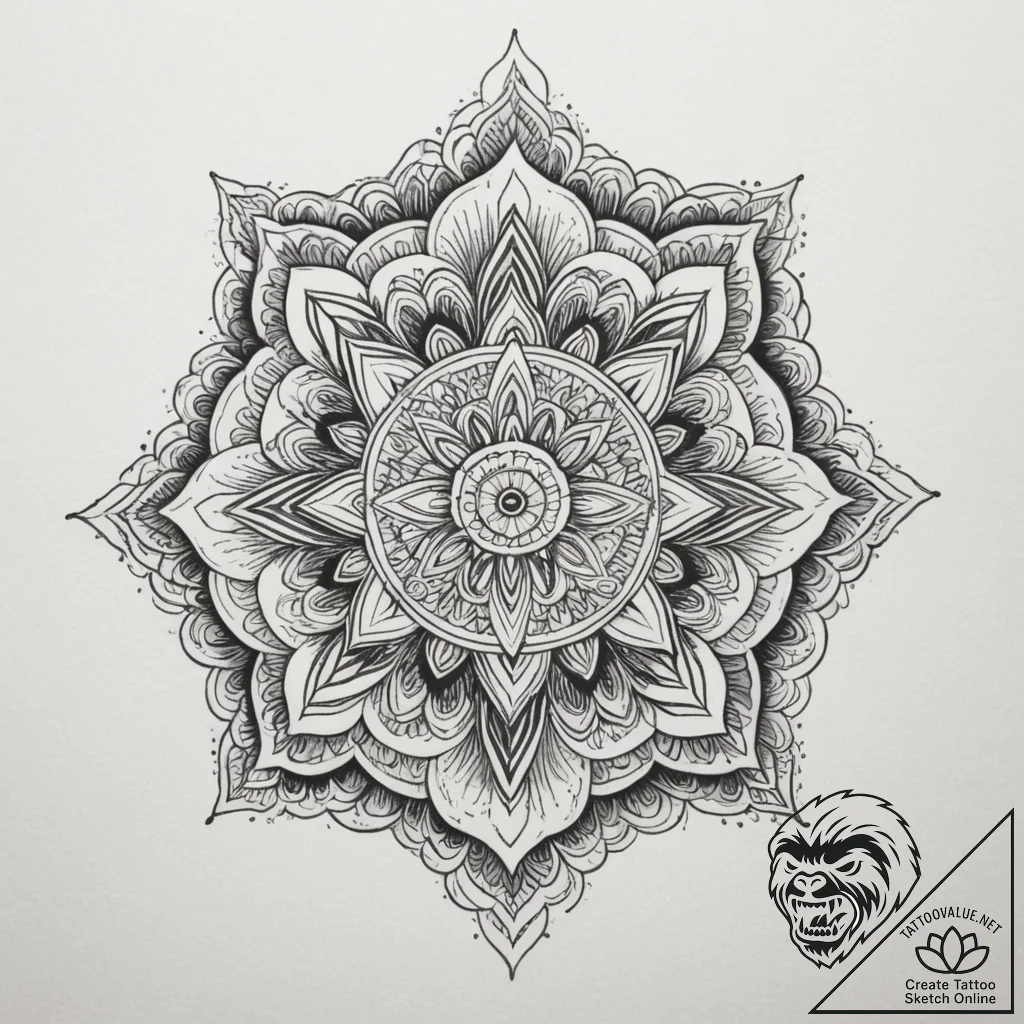 Tattoo design a soft, blending pattern for tr... - tattoo sketch (№1755579890_0, 19.08.2025 05:04) — tattoovalue.net