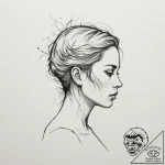 Tattoo design a powerful silhouette of a head… – tattoo sketch (№1755583056_0, 19.08.2025 05:57) — tattoovalue.net
