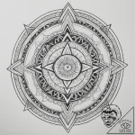 Tattoo sketch a ‘third eye’ symbol with subtl… – tattoo sketch (№1755583846_0, 19.08.2025 06:10) — tattoovalue.net