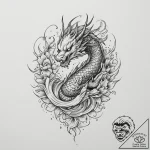 Tattoo design a delicate feather falling gent… – tattoo sketch (№1755586022_0, 19.08.2025 06:47) — tattoovalue.net