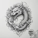 Tattoo sketch a zodiac glyph broken into frag… – tattoo sketch (№1755586416_0, 19.08.2025 06:53) — tattoovalue.net